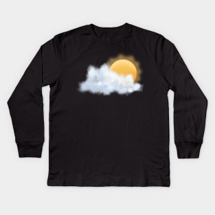 Cloudy Sunshine Kids Long Sleeve T-Shirt